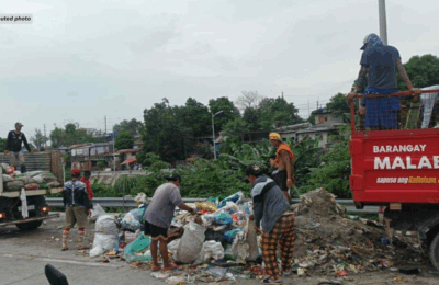 Opisyal ng Brgy. Malabanias, nagpaalala na ‘wag magkalat; nakatambak na basura sa Abacan Loop, ipinalinis na