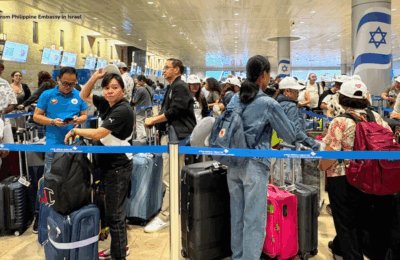 Filipino repatriates mula Israel, patuloy na nadaragdagan