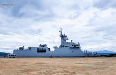 Bagong barkong pandigma ng Philippine Navy, dumating na sa Subic