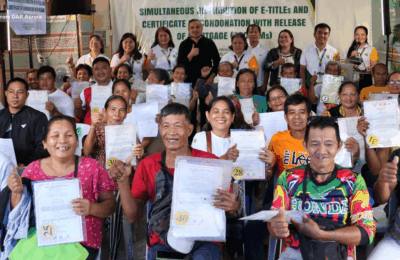 38 Aurora farmers, debt-free na sa ilalim ng Agrarian Emancipation Act