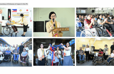 Japan turns over livelihood equipment for persons with disabilities