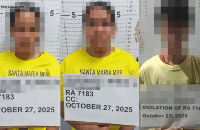 Ilegal na pagawaan ng paputok, sinalakay; 3 katao, arestado