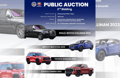 4 pang luxury cars ng Discaya couple, ipapa-auction sa Dec. 5