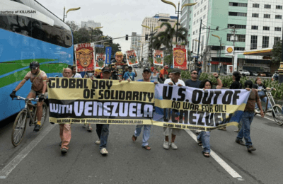 Manila activists join global mobilization: ‘U.S. out of Venezuela’ and ‘No war for oil’