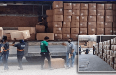 ₱216-M halaga ng fake footwear, nasabat sa isang warehouse sa Apalit