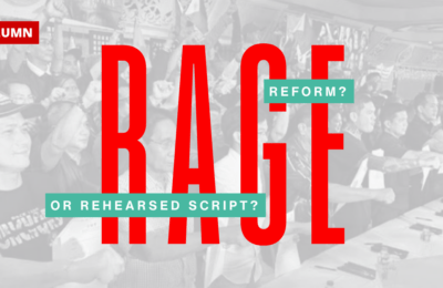 RAGE: Reform, or Rehearsed Script?
