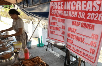 Karinderya meals, patuloy ang pagtaas ng presyo