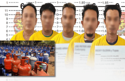 ₱4.5-M halaga ng mga pekeng LPG, nasabat sa Bataan; 5 indibidwal, arestado