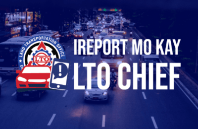 ‘I-Report mo kay LTO chief’ online complaint platform, bukas na sa publiko