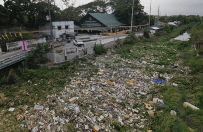 San Felipe outfall sa CSFP, barado ng basura