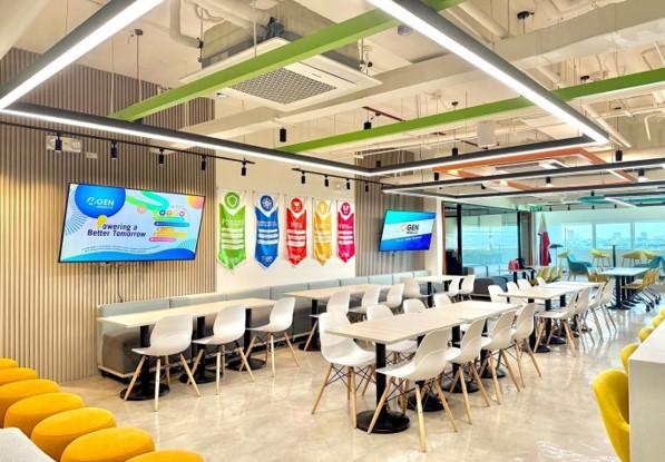 MGEN’s vision, mission, and POWER values are displayed across its workplace – reinforcing the principles that guide employees in how they work, collaborate, and contribute to Powering a Better Tomorrow.