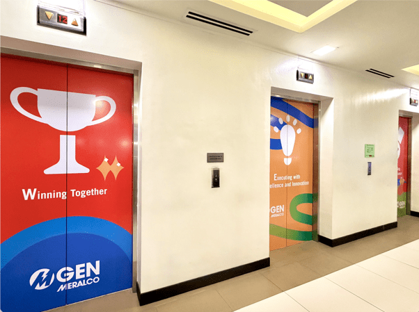MGEN’s POWER Values are featured on elevator wraps – among the first things employees see as they arrive at the office and the last as they leave, serving as a daily reminder of the values they bring to work.