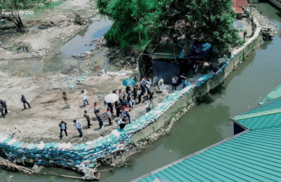 Gumuhong creek sa CSFP at flood mitigation measures sa Masantol, ininspeksyon ng DPWH