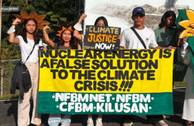 Nuclear plans ng gobyerno, tinutulan ng Nuclear-Free Bataan Movement