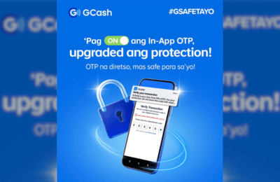 Mas Ligtas, Mas Protektado:  How to Enable In-App OTPs on Your GCash App for upgraded security & protection