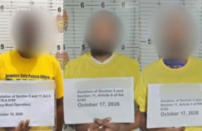₱6.07-M ng ilegal na droga, nasamsam sa magkahiwalay na buy-bust ops sa Angeles; 3 Nigerian national, arestado