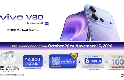 vivo V80 opens pre-orders, offers up to Php 2k discount and more